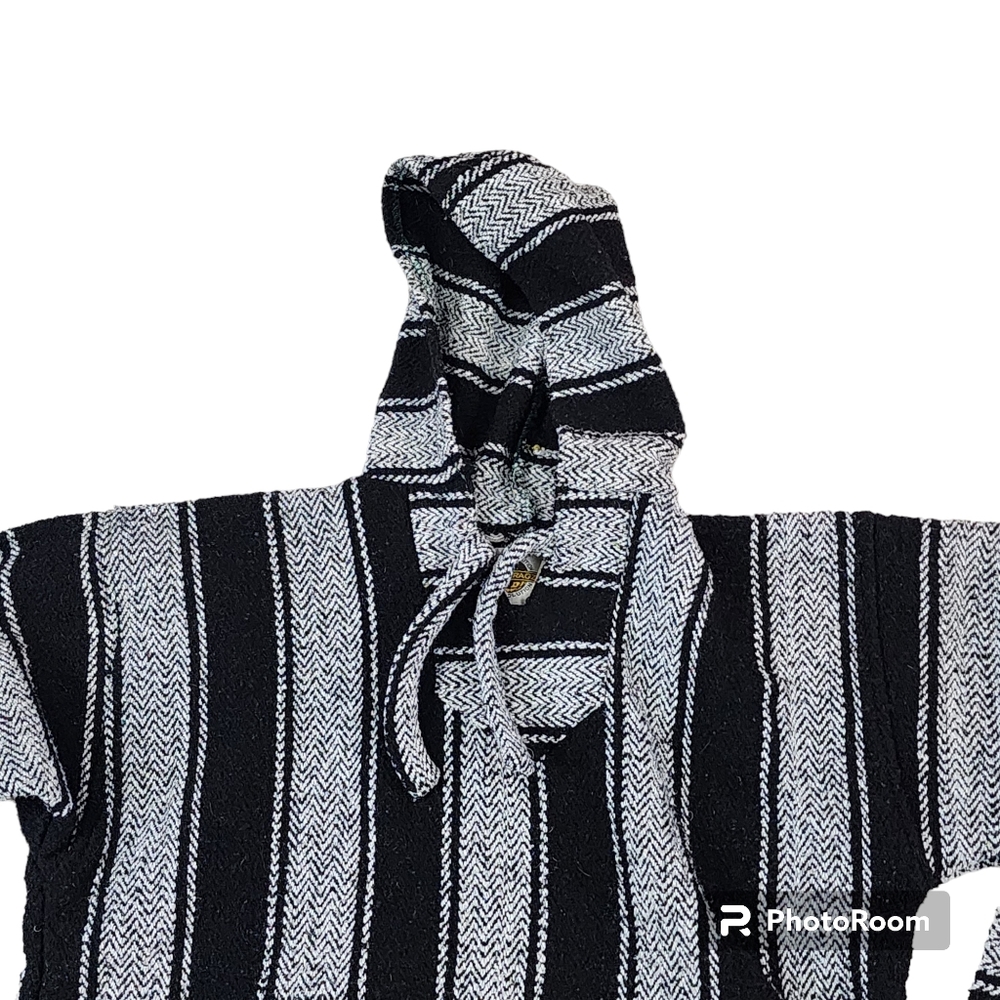 Earth Ragz Baja Hoodie Size small Black White - Picture 2 of 7